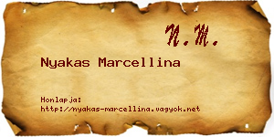 Nyakas Marcellina névjegykártya